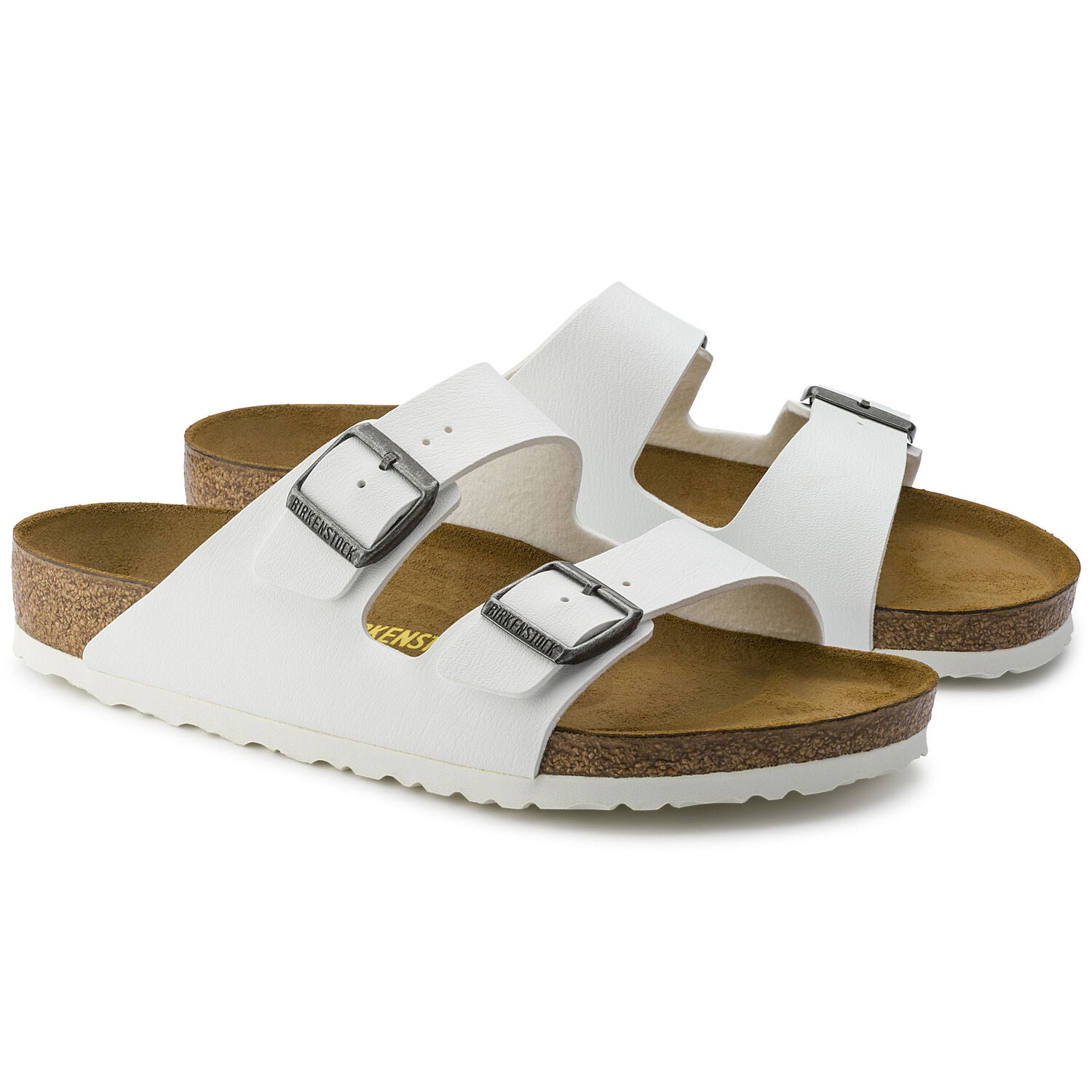 Birkenstock Arizona Birko-Flor Classic Footbed Sandal in White  Women's Footwear