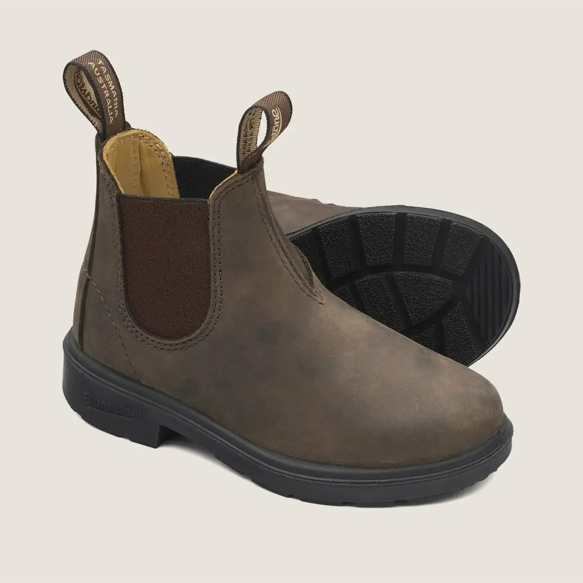 Blundstone Kid's Series 565 Premium Leather Chelsea Boots in Rustic Brown  Kid's Boots