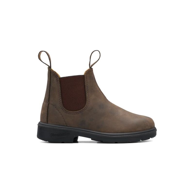 Blundstone Kid's Series 565 Premium Leather Chelsea Boots in Rustic Brown  Kid's Boots