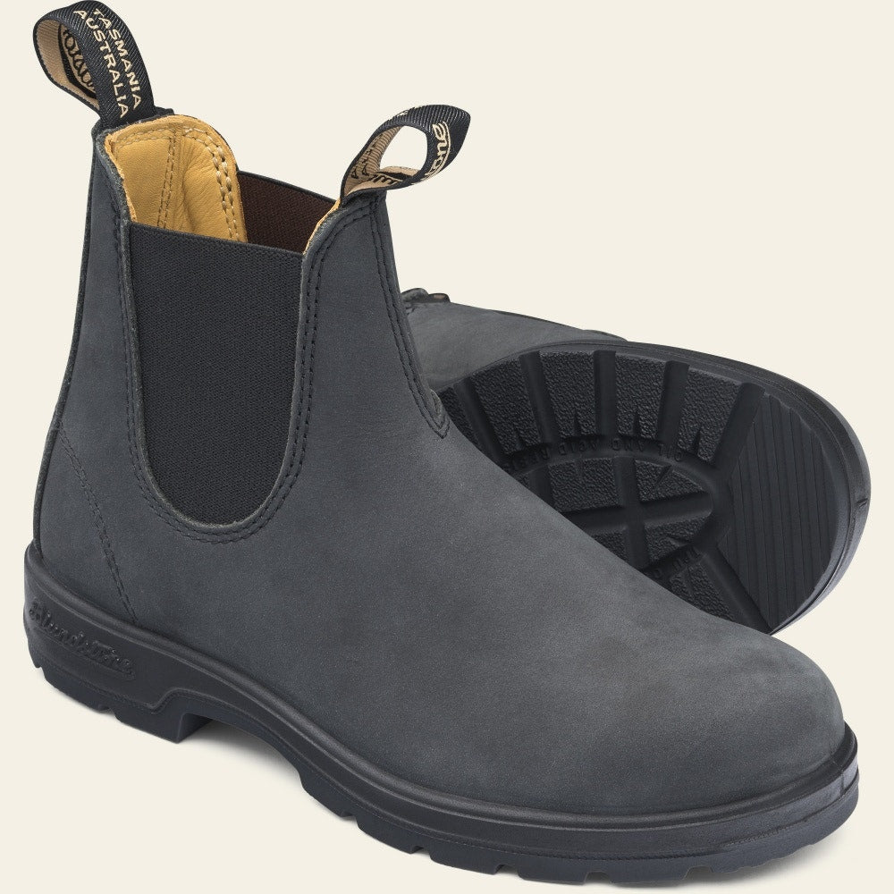 Blundstone Chelsea Boots In Classic 587 In Black Footprint USA