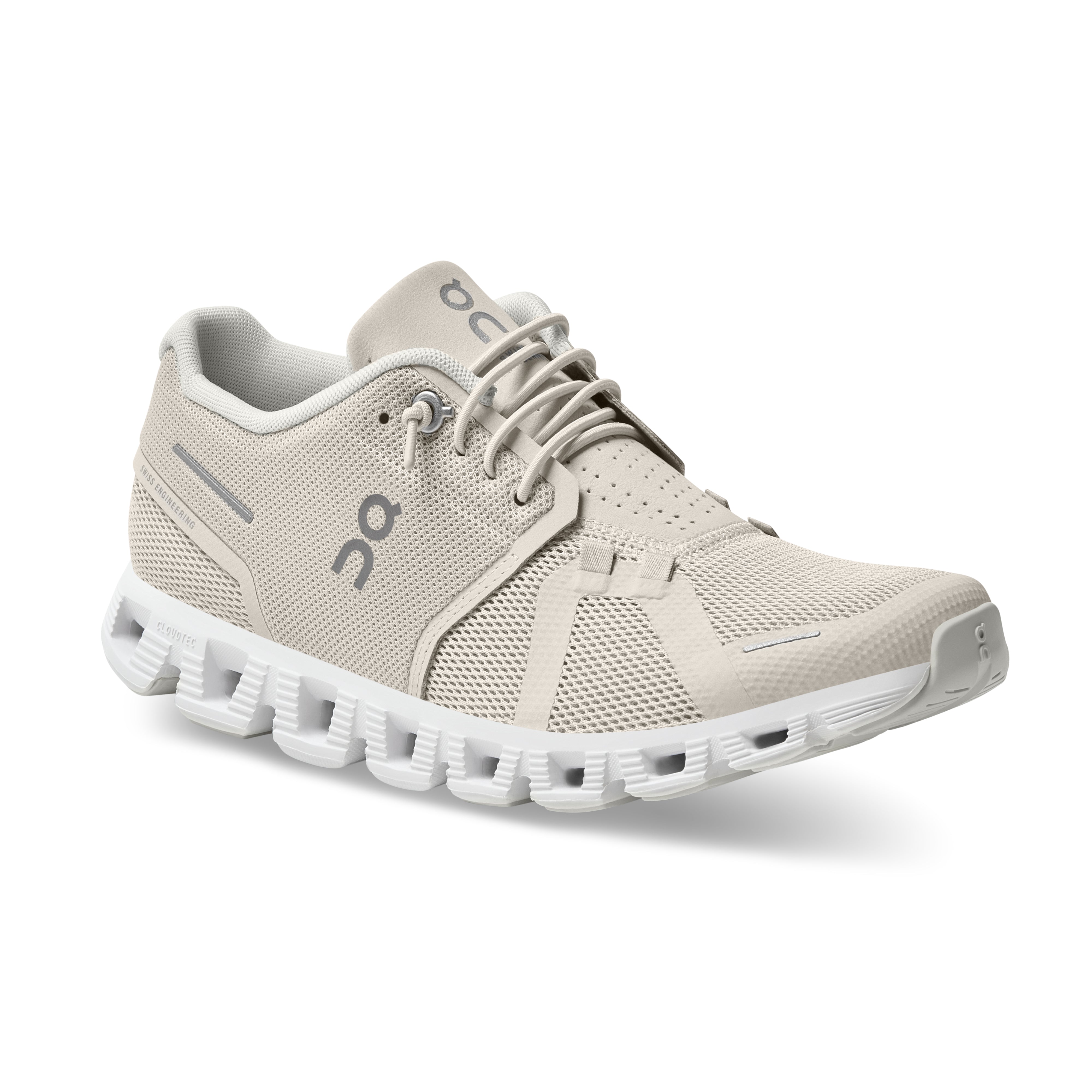 On Running Women's Cloud 5 Running Shoe in Pearl White  Women's Footwear