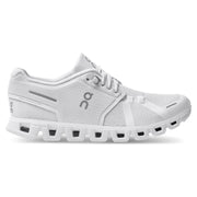 On Running Women's Cloud 5 Shoe in All White  Women's Footwear