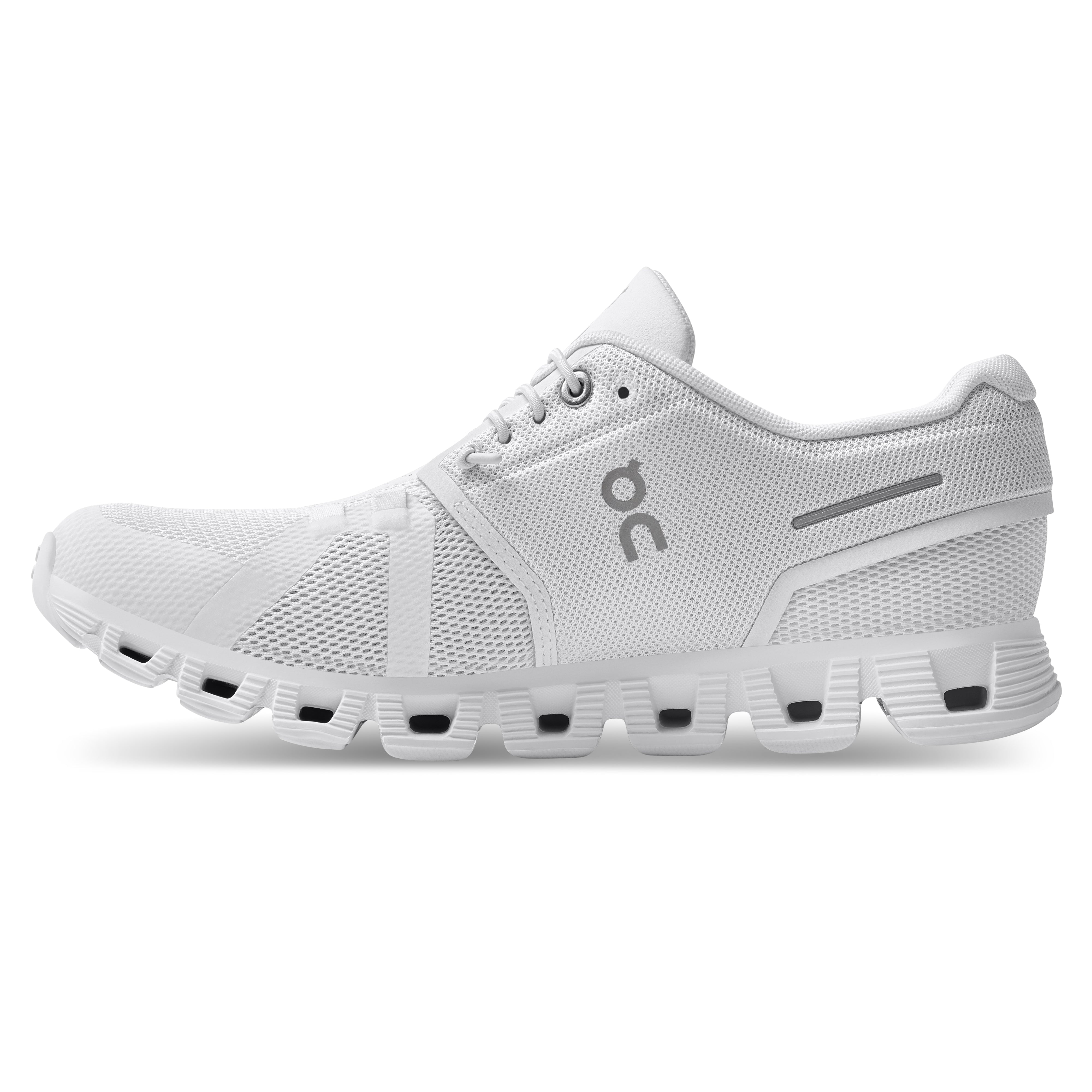 On Running Women's Cloud 5 Shoe in All White  Women's Footwear