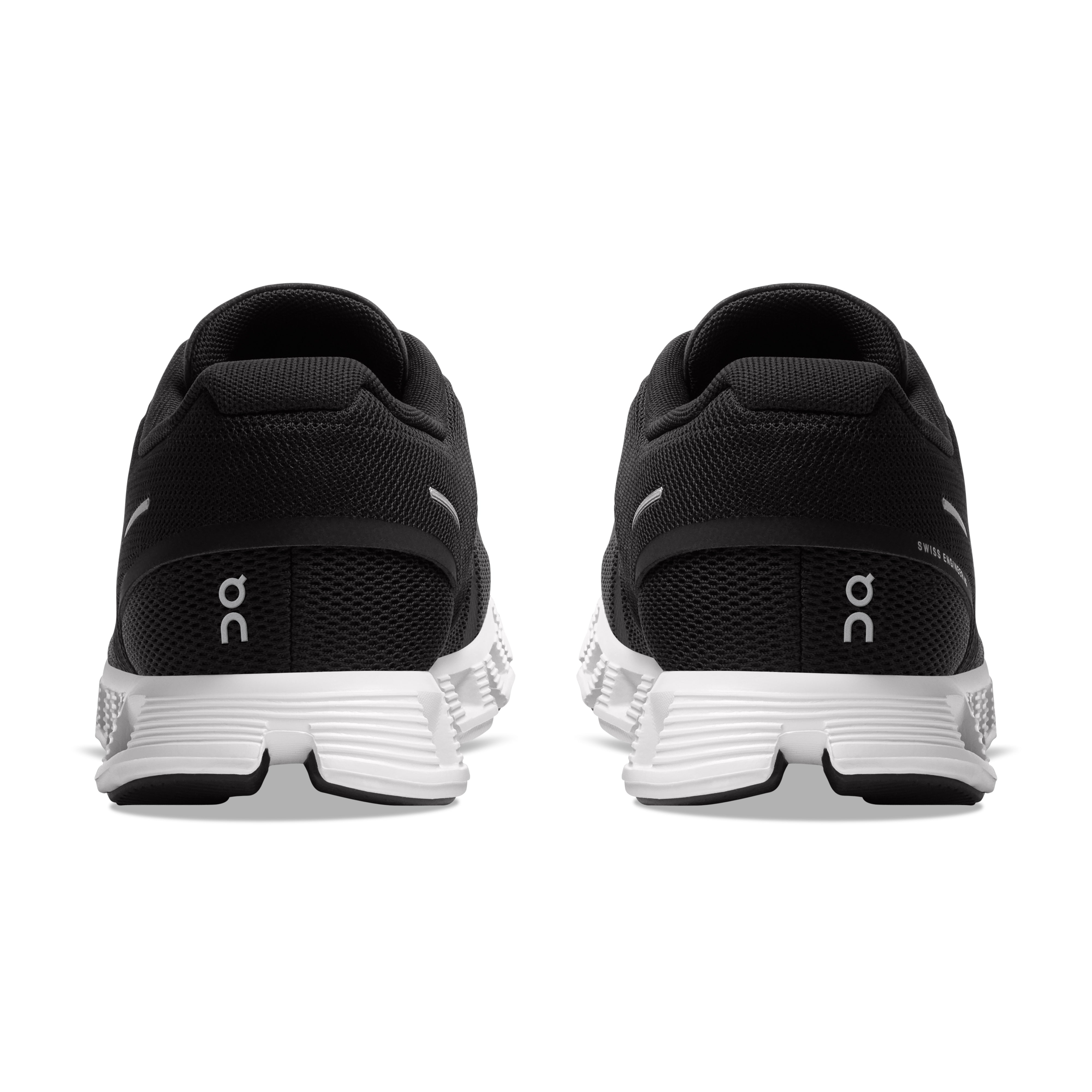 On Running Women's Cloud 5 Running Shoe in Black White  Women's Footwear