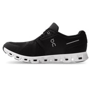On Running Men's Cloud 5 Running Shoe in Black White  Men's Footwear