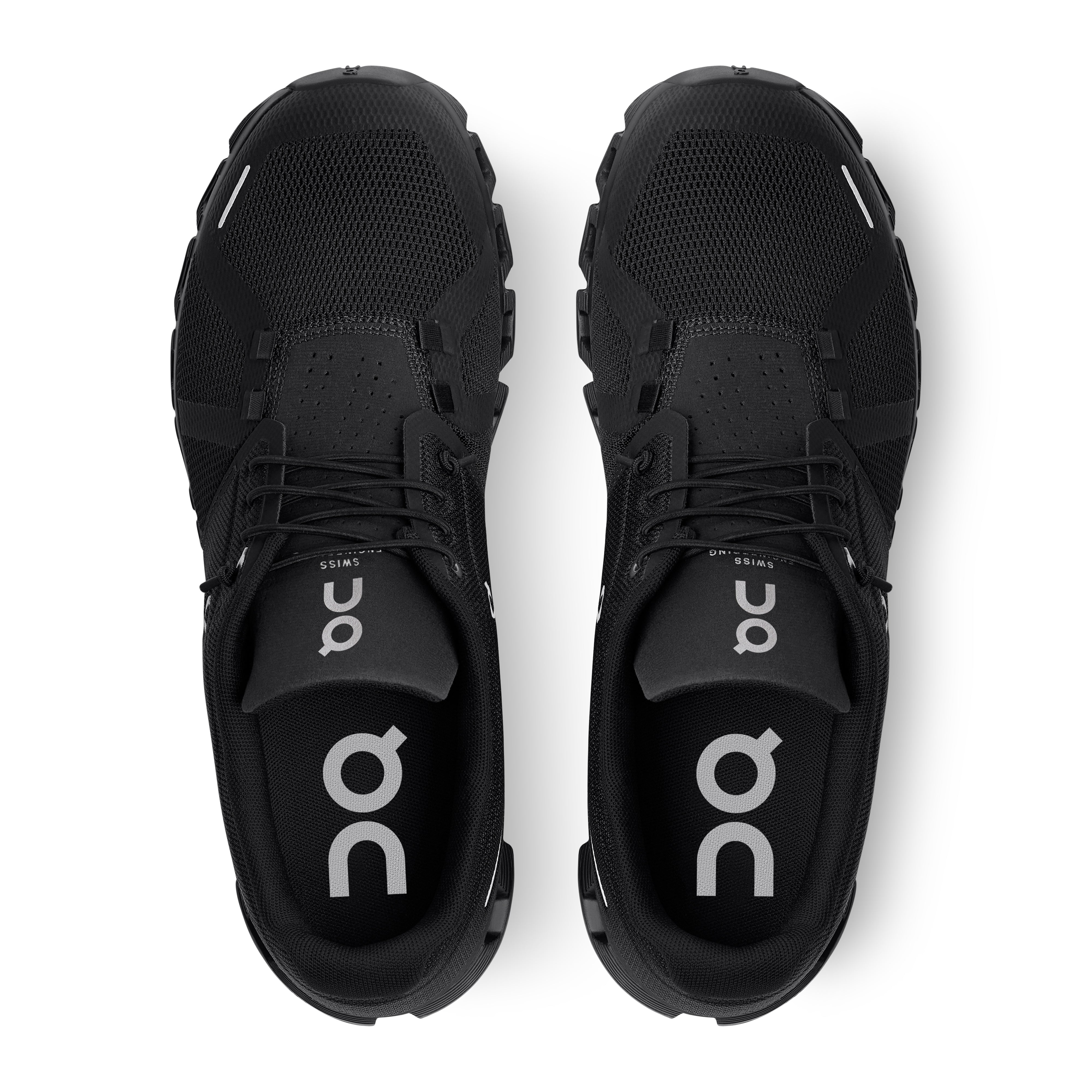 On Running Men's Cloud 5 Running Shoe in All Black  Men's Footwear