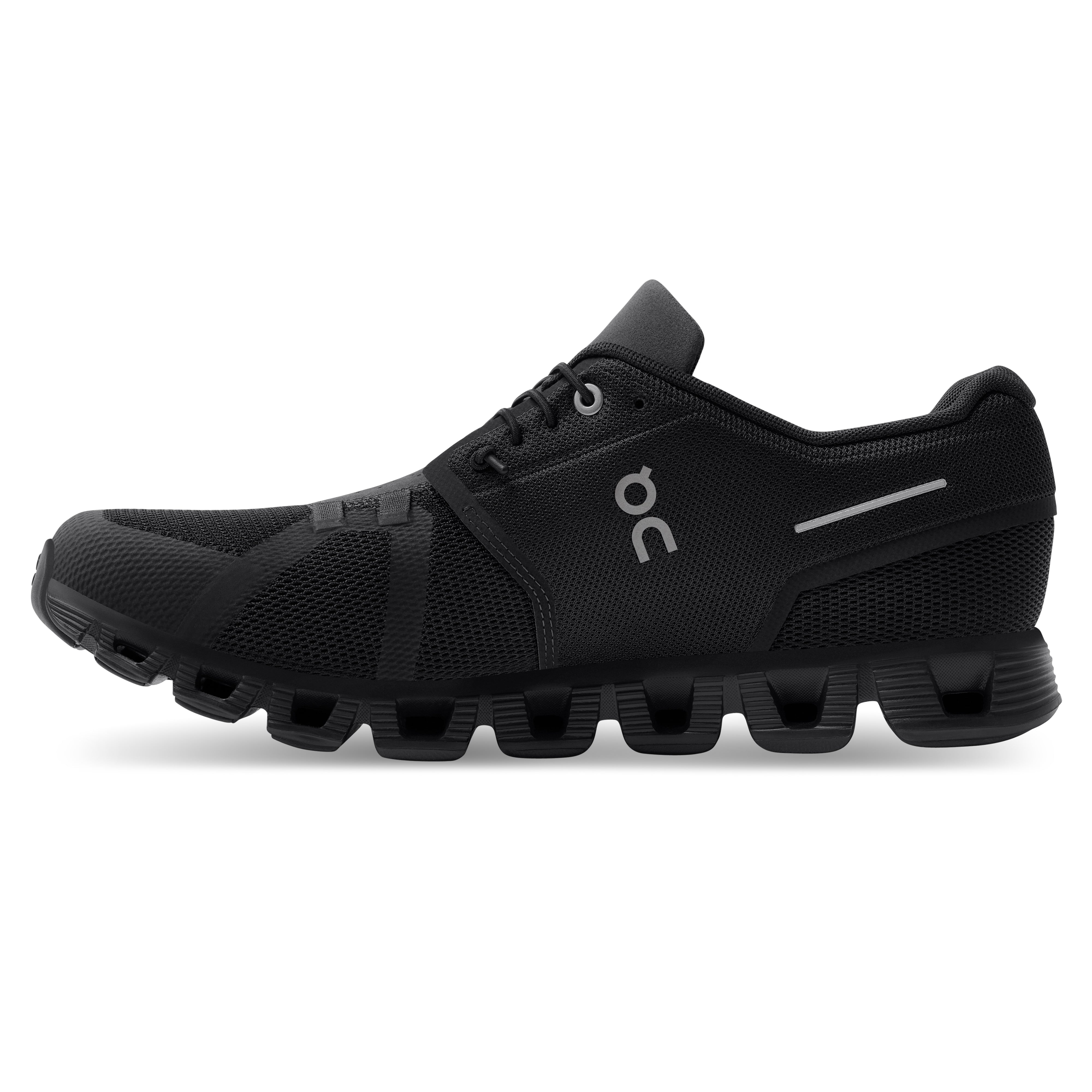 On Running Men's Cloud 5 Running Shoe in All Black  Men's Footwear