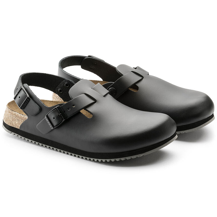 Birkenstock Tokio Super Grip Classic Footbed in Black  Women's Footwear