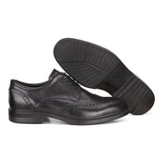 Ecco Men's Lisbon Brogue Tie Shoe in Black  Men's Footwear