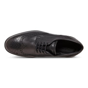 Ecco Men's Lisbon Brogue Tie Shoe in Black  Men's Footwear