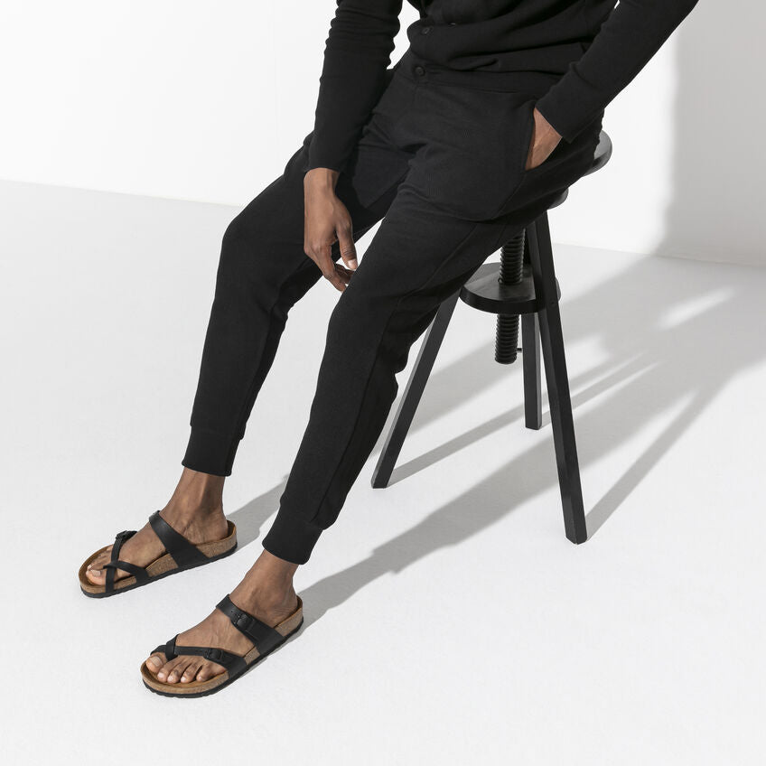 Birkenstock Women's Mayari Birko-Flor Classic Footbed Sandal in Black  Women's Footwear