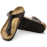 Birkenstock Gizeh Oiled Leather Classic Footbed Sandal in Habana  Women's Footwear