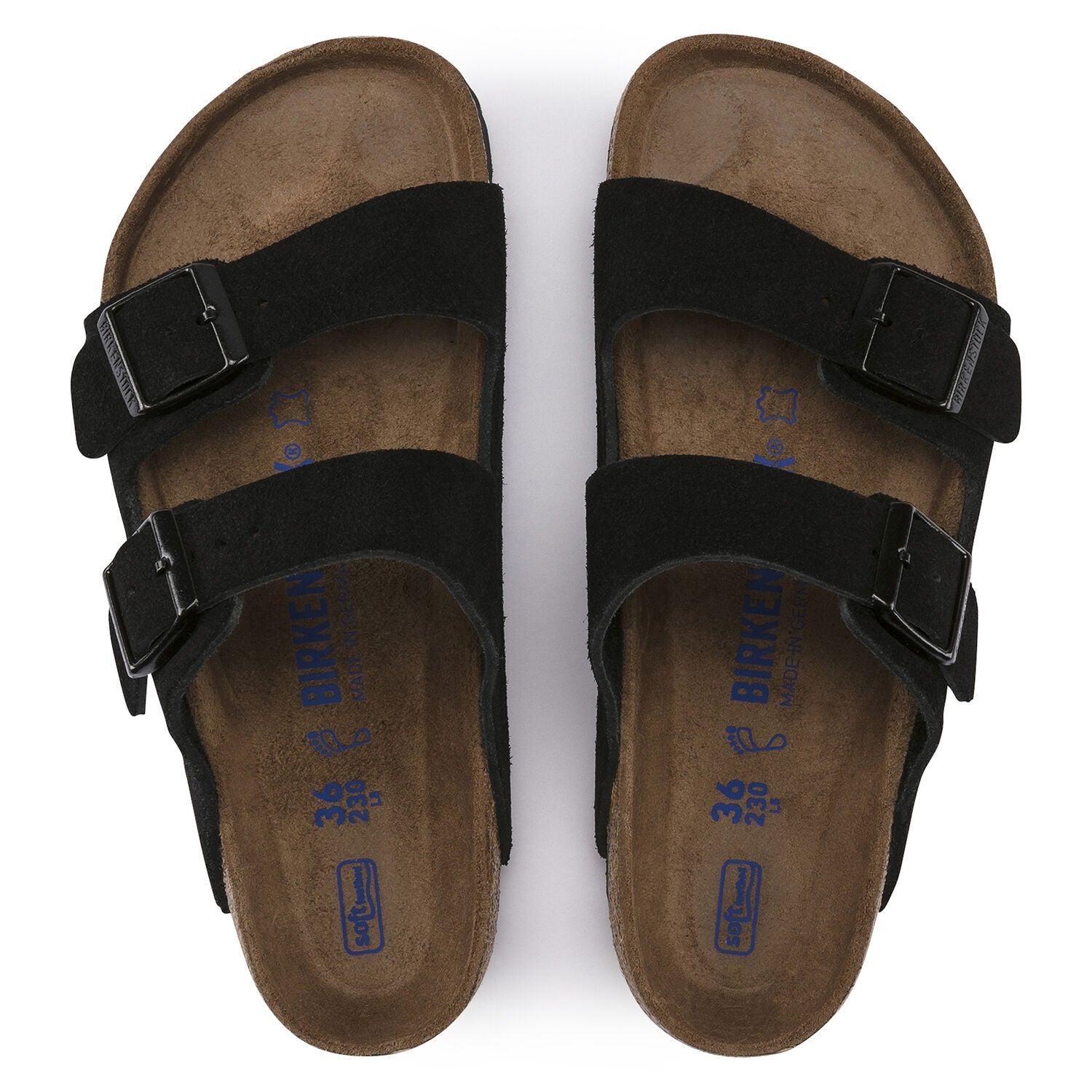 BirkenStock Black Arizona Suede Leather Narrow Fit outlets Mens Sandals