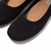 FitFlop Women's Allegro Multi Knit Ballet Flats in Black  Women's Footwear