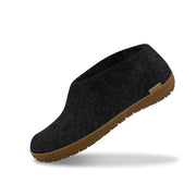 Glerups The Shoe With Natural Rubber Sole - Honey in Charcoal  Unisex Footwear