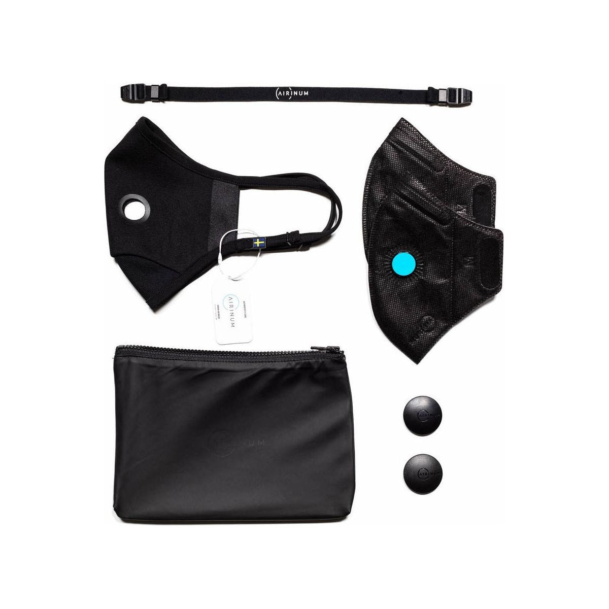 Airinum Urban Air Mask 2.0 in Onyx Black  Accessories
