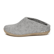 Glerups The Slip-On With Leather Sole in Grey
