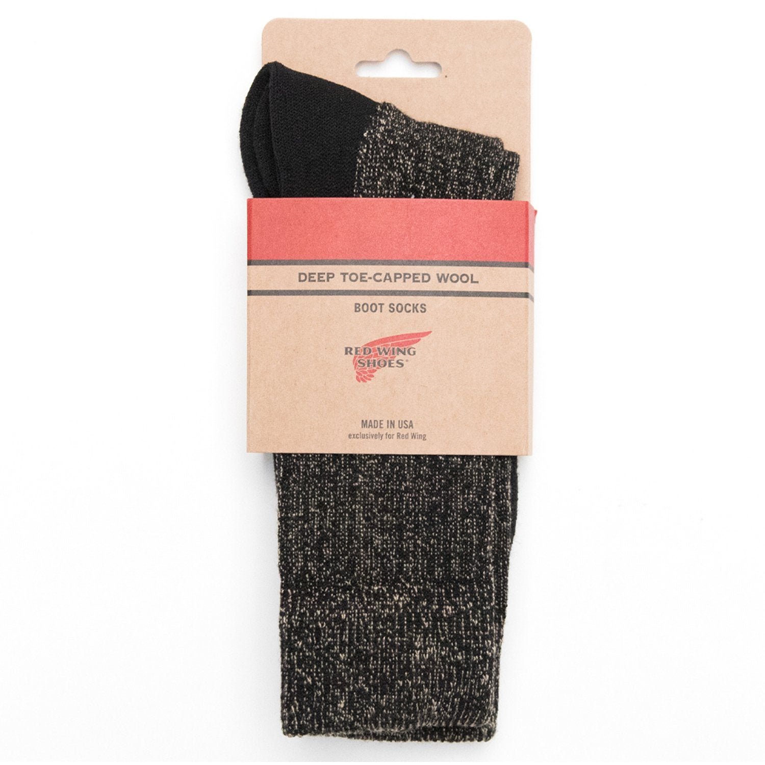 Red Wing Deep Toe Capped Wool Socks in Dark Navy Khaki  Accessories