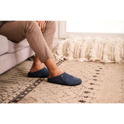 Birkenstock Zermatt Wool Felt Slipper in Dark Blue Natural  Unisex Footwear