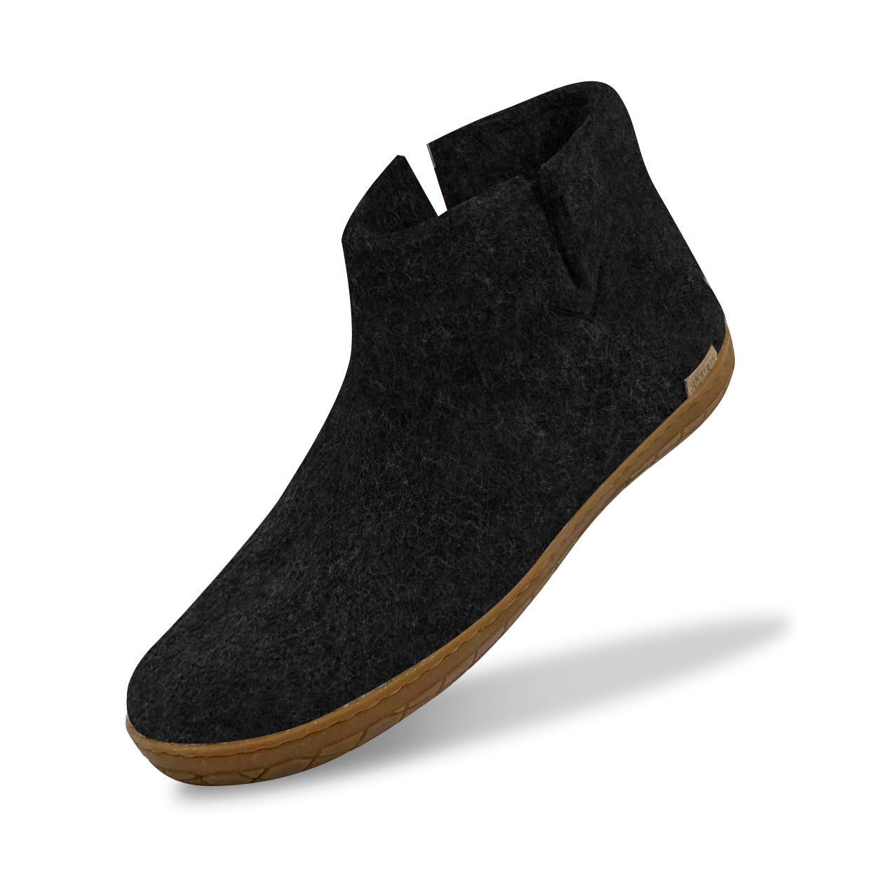 Glerups The Boot With Natural Honey Rubber Sole in Charcoal  Unisex Footwear