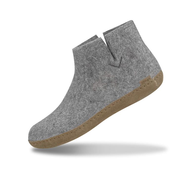 Glerups The Boot With Leather Sole in Grey