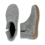 Glerups The Boot With Leather Sole in Grey