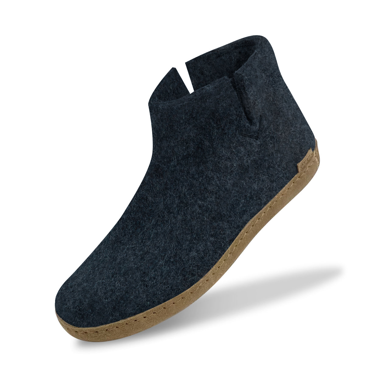 Glerups The Boot With Leather Sole in Denim  Unisex Footwear