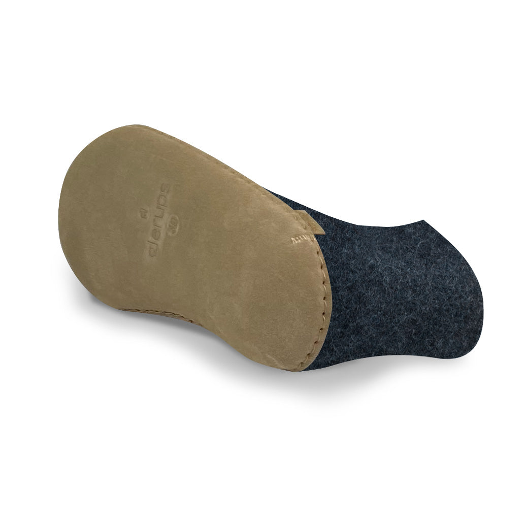 Glerups The Boot With Leather Sole in Denim  Unisex Footwear