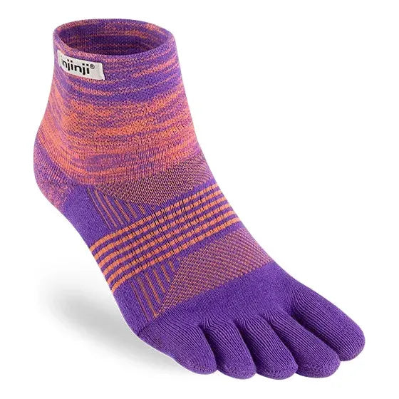 Injinji Women's Trail Mid Weight Mini Crew Socks in Jupiter  Footwear