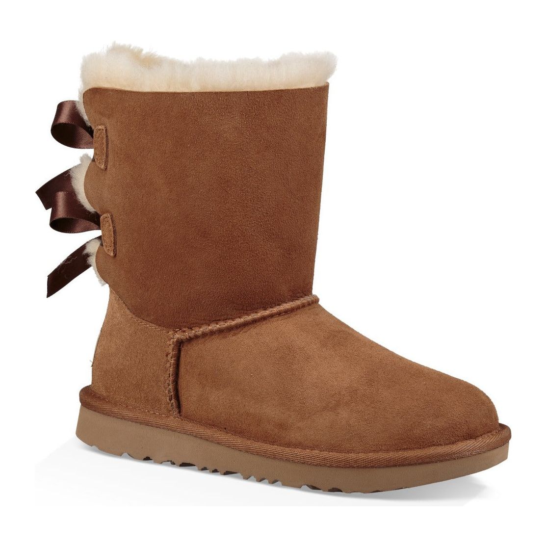 UGG Kid's Bailey Bow II in Chestnut  Kid