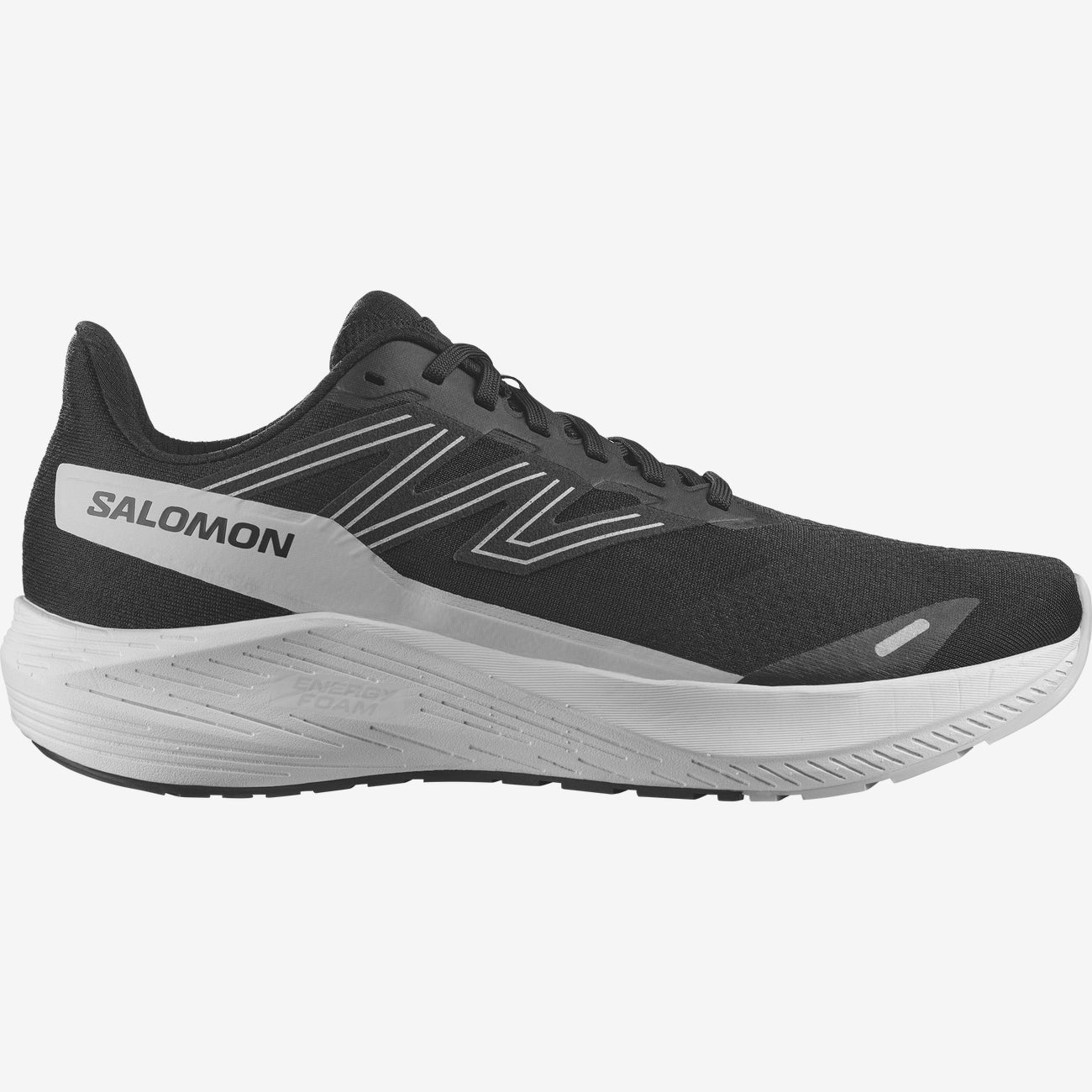 Salomon Men's Aero Blaze Running Shoes in Black White Lunar Rock  Men's Footwear