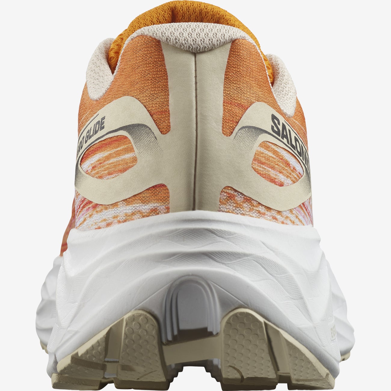 Salomon Men's Aero Glide Running Shoes in Orange Pepper Bleached Sand white  Men's Footwear