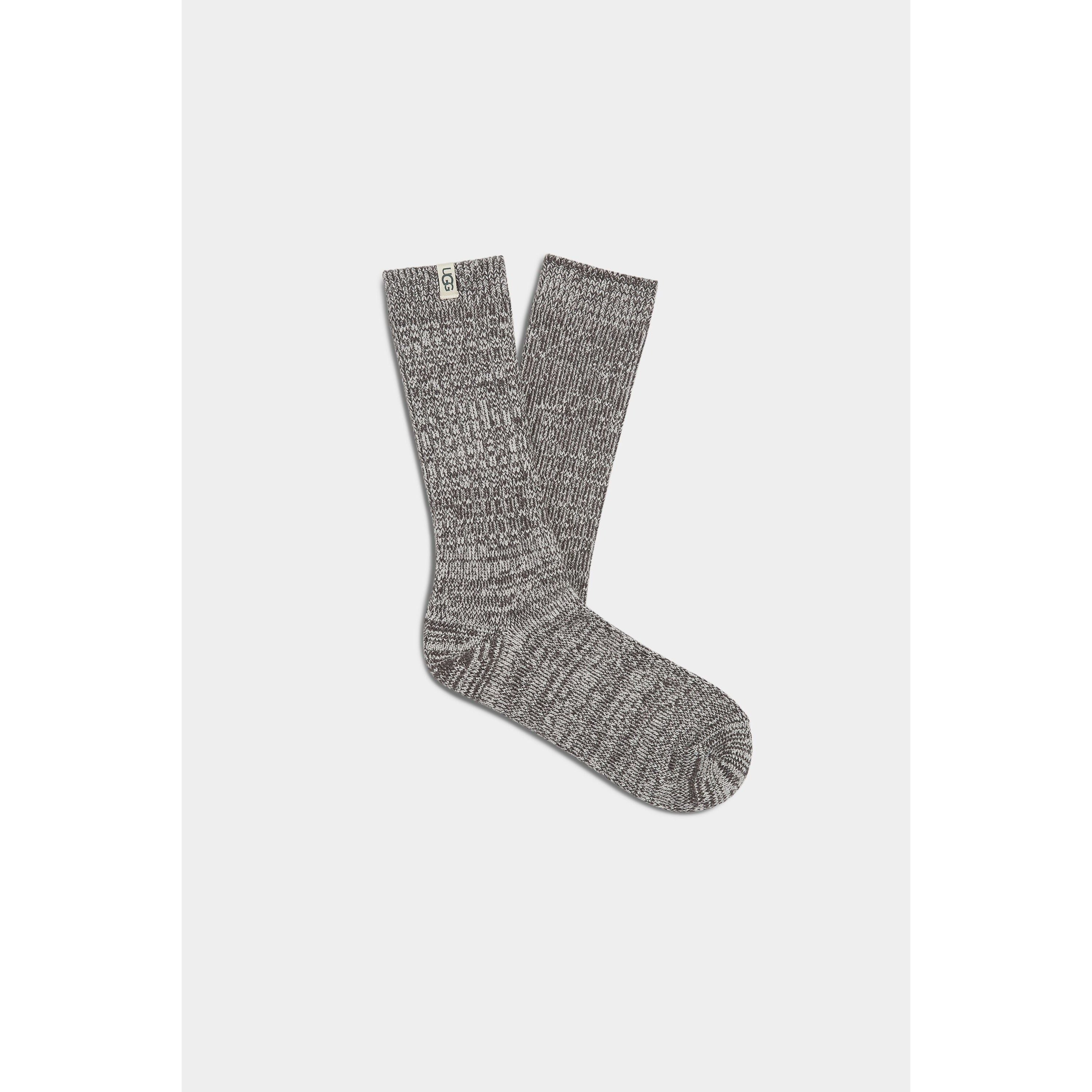 UGG WOMEN'S RIB KNIT SLOUCHY CREW SOCK IN NIGHTFALL  Accessories