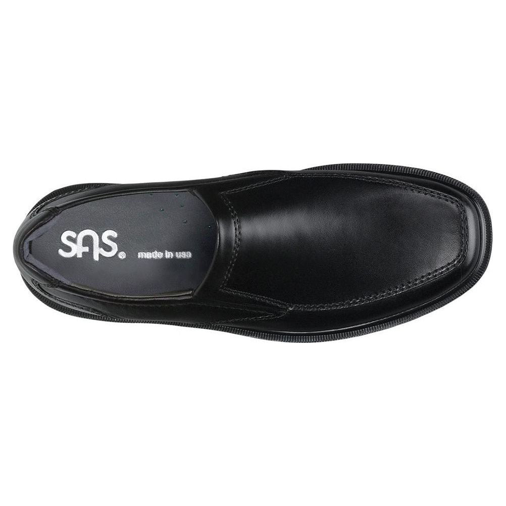 SAS Men's Diplomat Slip On in Black Wide  Men's Footwear