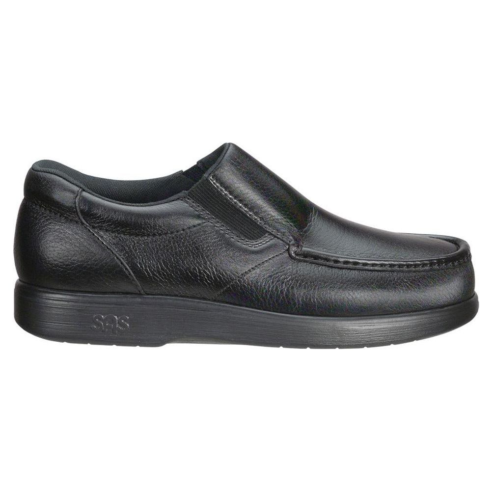 SAS Men's Side Gore Slip-On in Black Wide  Men's Footwear