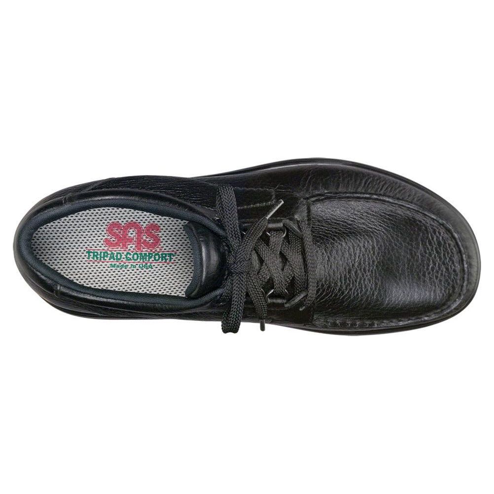 SAS Men's 'Bout Time Lace Up Loafer in Black Wide  Men's Footwear