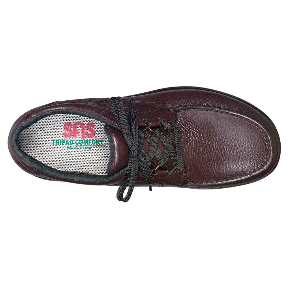 SAS Men's Bout Time Lace Up Loafer in Cordovan Wide  Men's Footwear