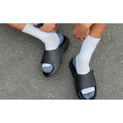 OOFOS Unisex Ooahh Sports Flex Sandals in Black Matte  Men's Footwear
