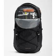 The North Face Women's Jester Backpack in TNF Black Heather/Burnt Coral Metallic  Accessories
