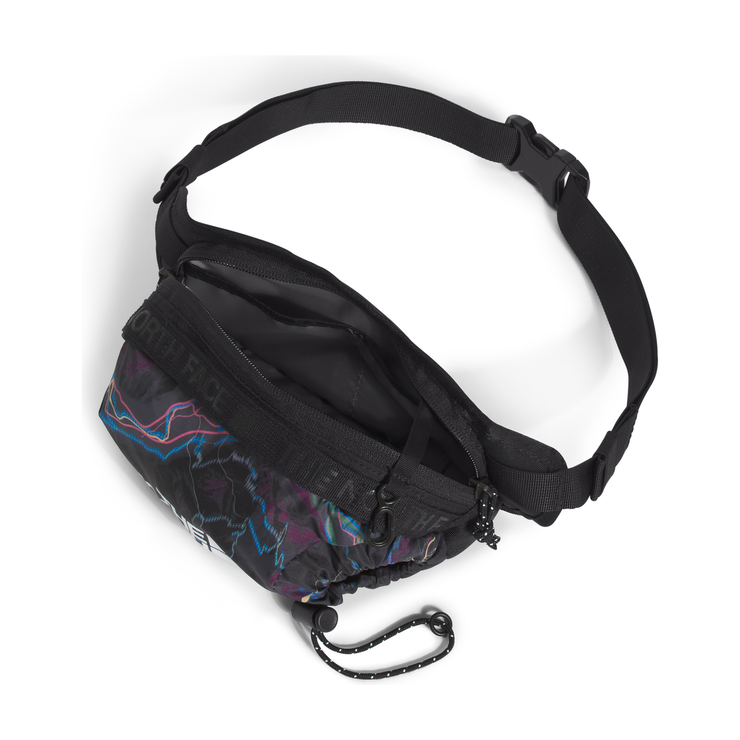 The North Face Bozer Hip Pack III-S in TNF Black Trail Glow Print TNF Black  Accessories