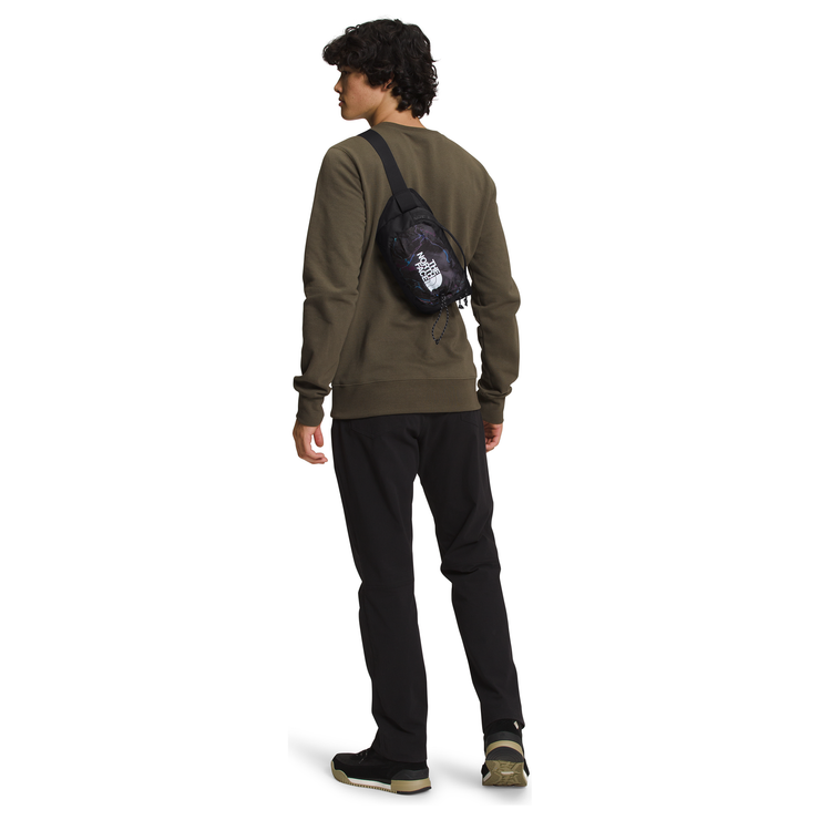 The North Face Bozer Hip Pack III-S in TNF Black Trail Glow Print TNF Black  Accessories