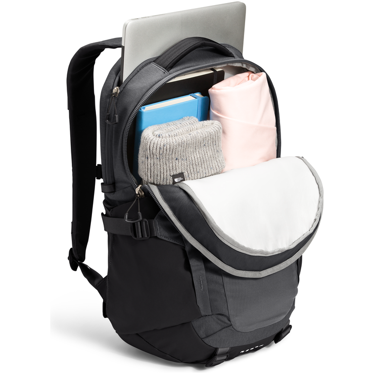 The North Face Recon Backpack in Asphalt Grey Light Heather Black