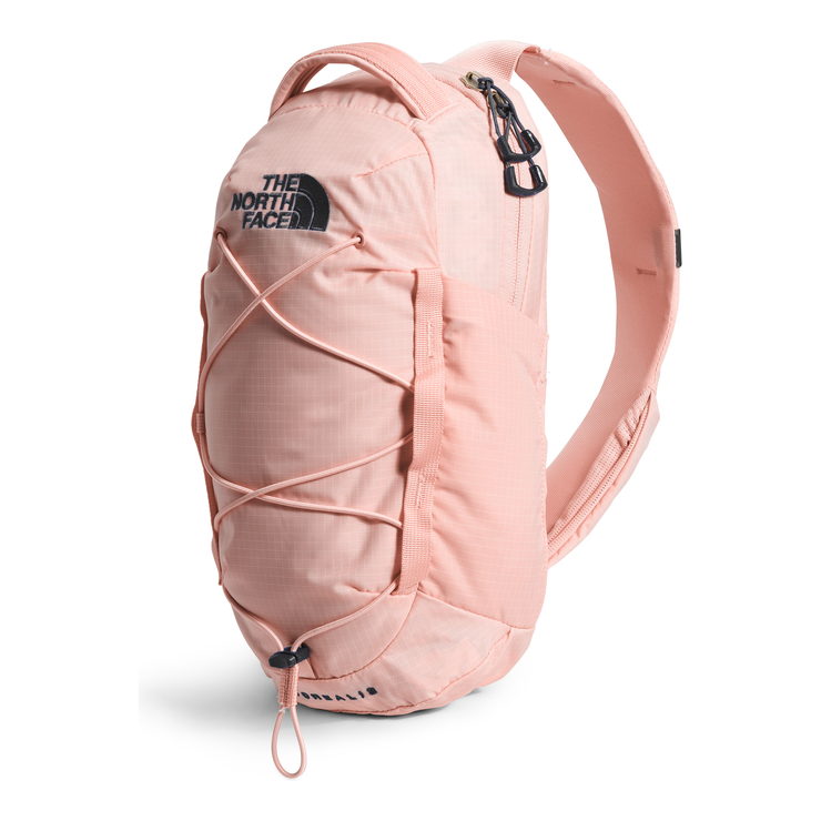 The North Face Borealis Sling Pack in Evening Sand Pink Asphalt Grey