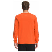 The North Face Men's Recycled Expedition Long Sleeve Tee In Red Orange  Men's Apparel