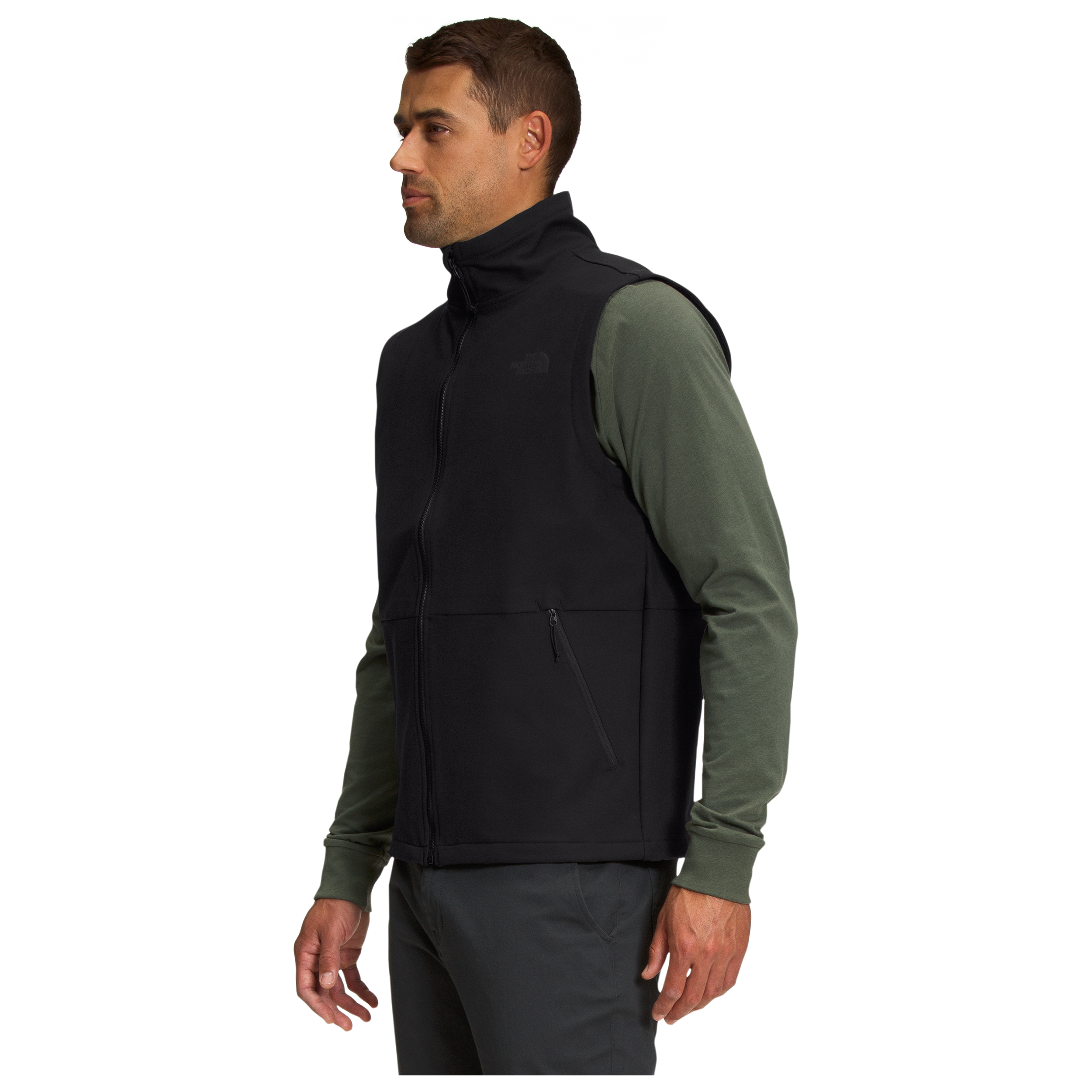 The North Face Men's Camden Softshell Vest in Vanadis Black Heather  Men's Apparel