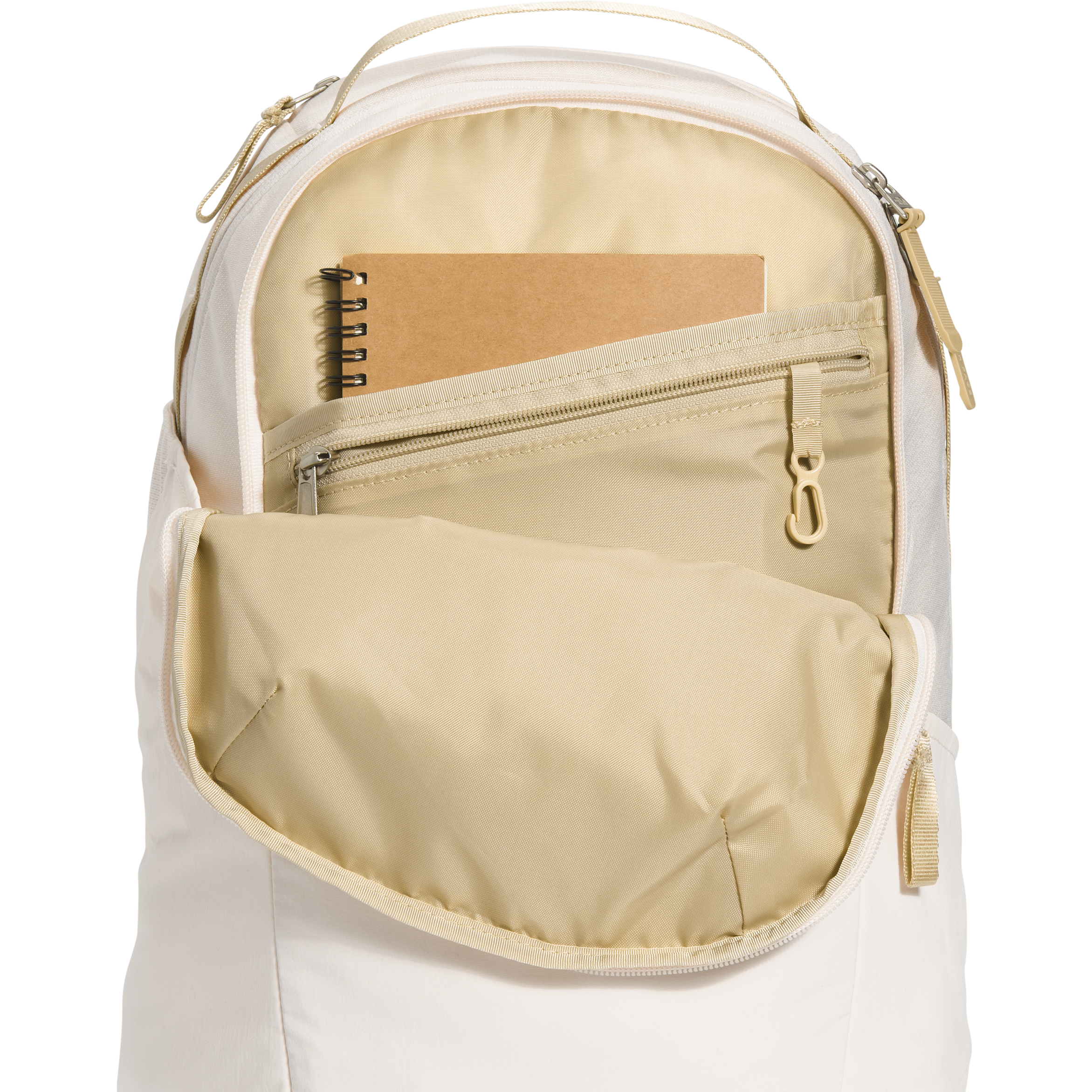 The North Face Women s Isabella 3.0 Backpack in Gardenia White Dark Heather Gravel