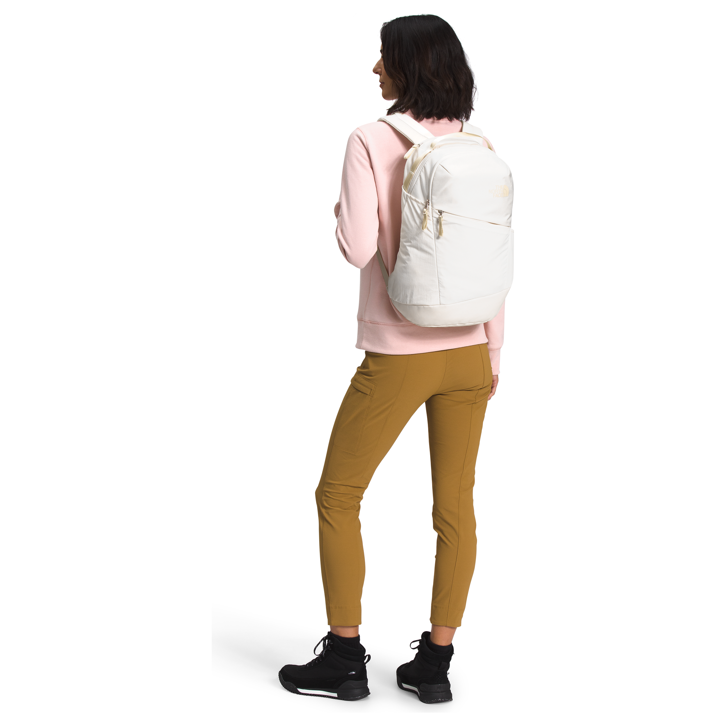 The North Face Women's Isabella 3.0 Backpack in Gardenia White Dark Heather Gravel  Accessories