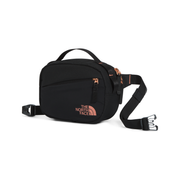 The North Face Women's Isabella Hip Pack in Black Light Heather Burnt Coral Metallic