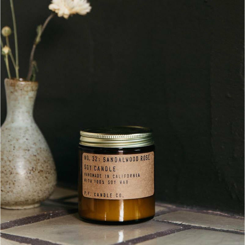 P. F. CANDLE CO. 3.5 OZ STANDARD SOY CANDLE - SANDALWOOD ROSE  Accessories