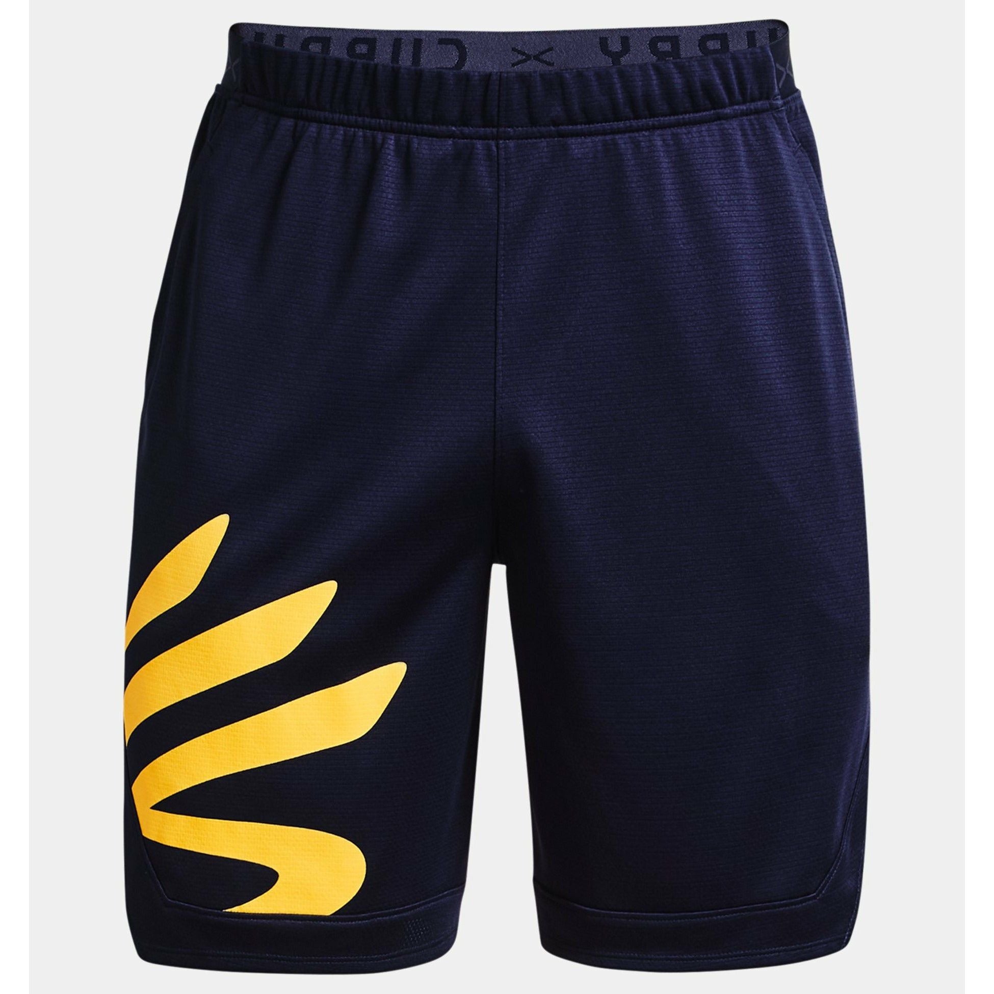 Under Armour Men's Curry Splash Shorts in Midnight Navy/Taxi  Accessories